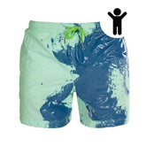 Kid's Beach Quick Dry Temperature Sensitive Color Changing Swim Trunks